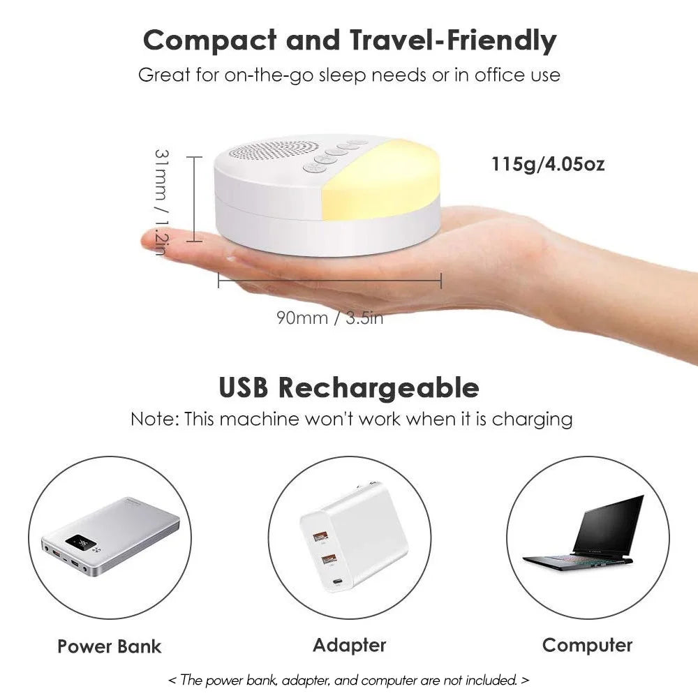 Baby White Noise & Night Light Sleep Machine