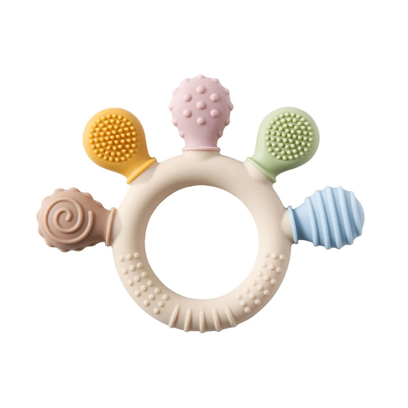 Silicone Baby Teether BPA Free, 0–12 Months