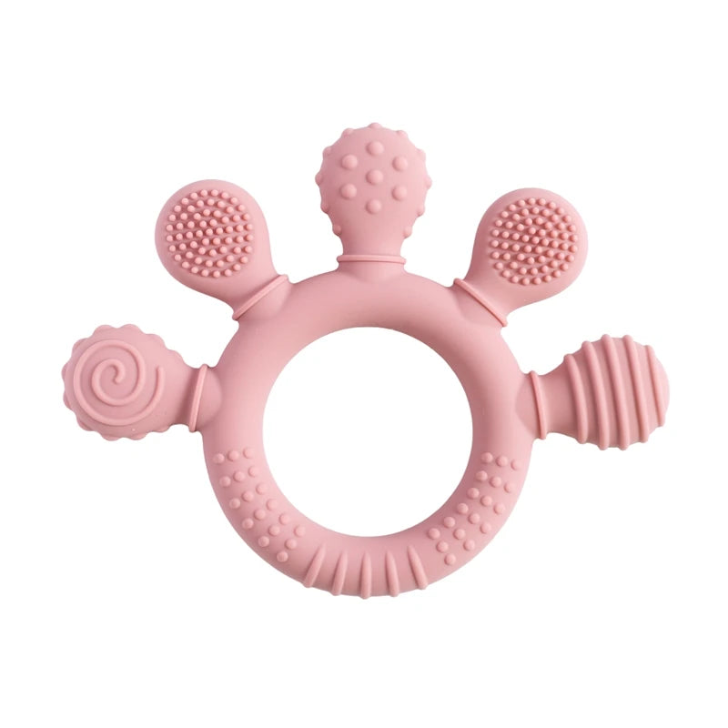 Silicone Baby Teether BPA Free, 0–12 Months