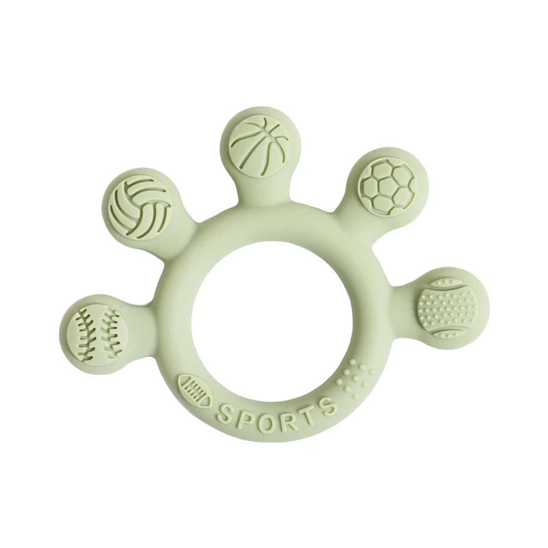 Silicone Baby Teether BPA Free, 0–12 Months